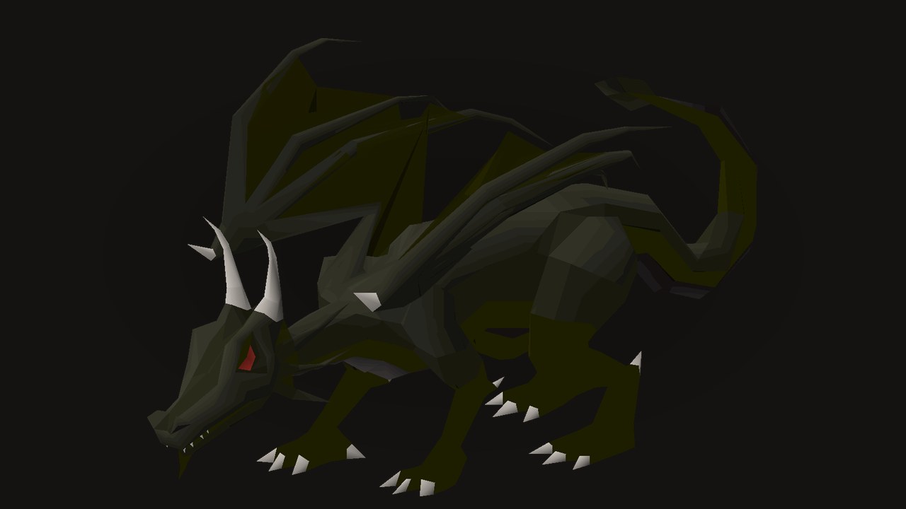 Baby black dragon in Old School RuneScape