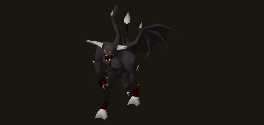 Black demon in Old School RuneScape