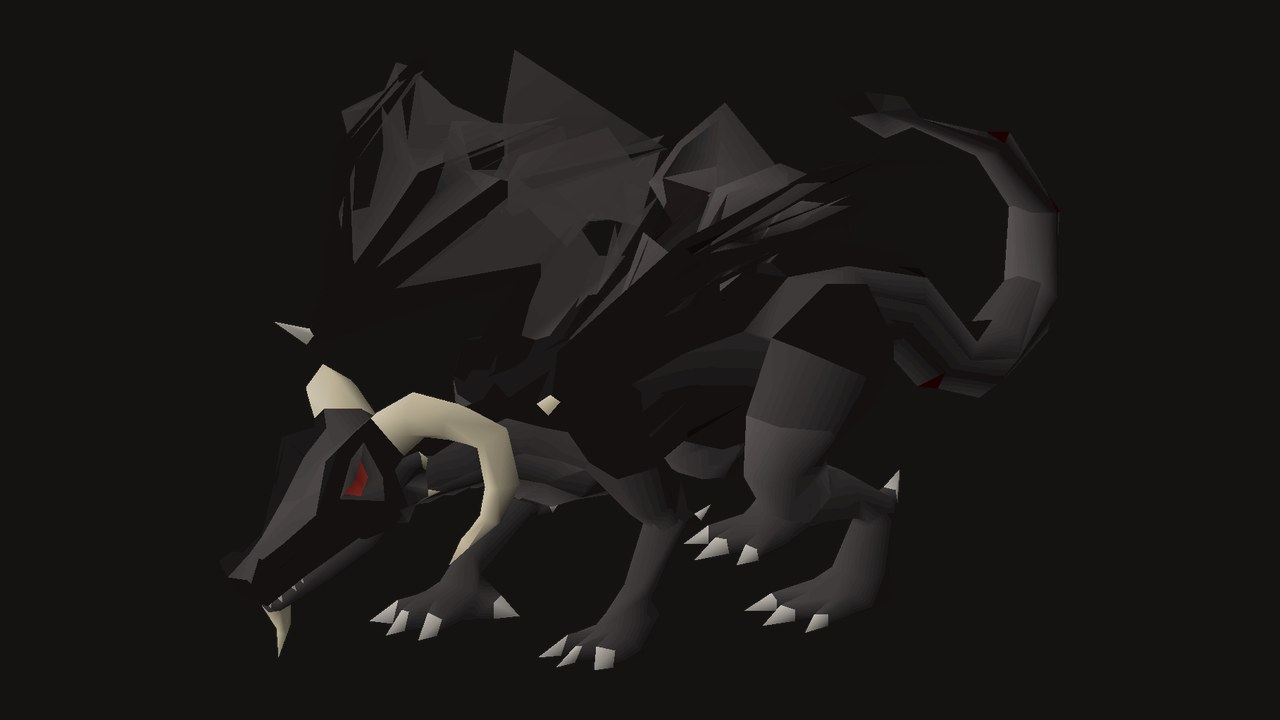Brutal black dragon in Old School RuneScape