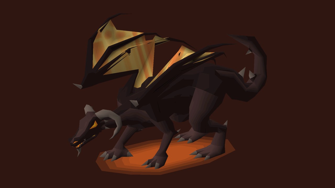 Lava dragon in Old School RuneScape