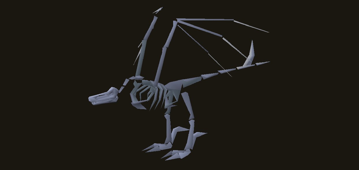 Skeletal wyvern in Old School RuneScape