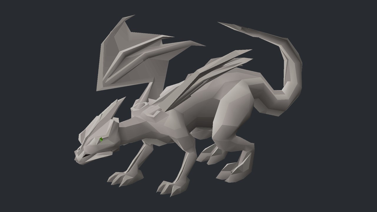 Steel dragon in Old School RuneScape