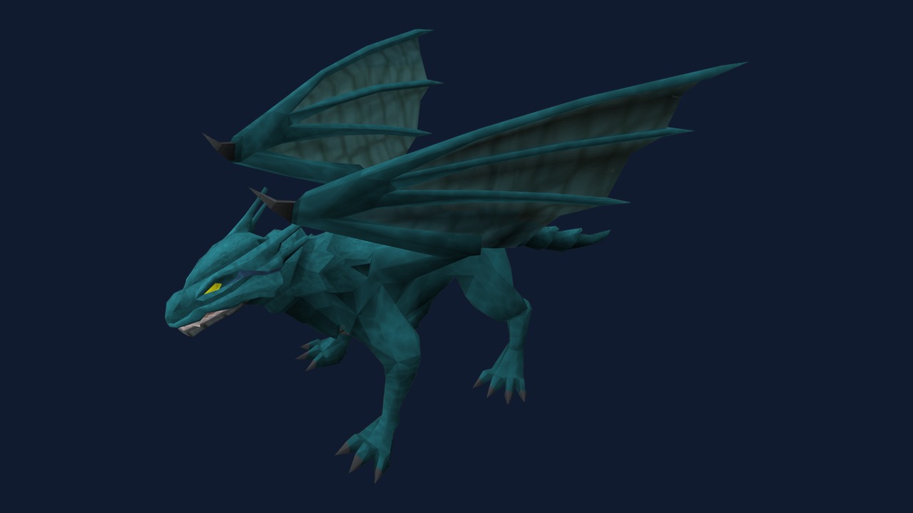 Blue dragon in RuneScape